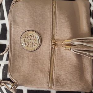 Tan crossbody bag